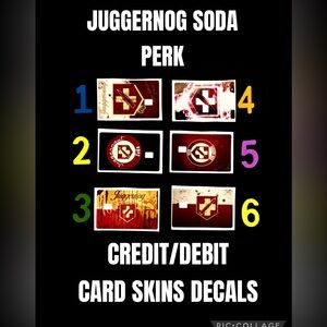 Juggernug Zombie Perk Soda Card Skins Decals